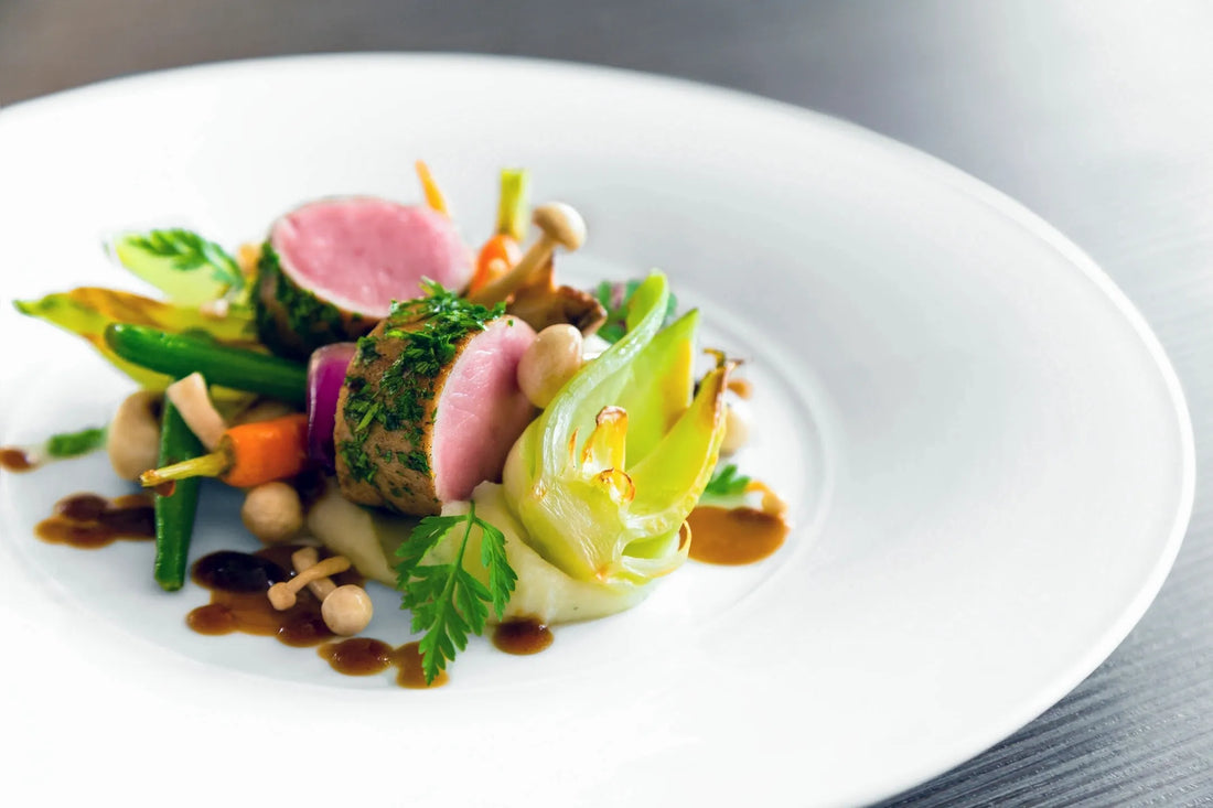 Artistry on both plate and table.