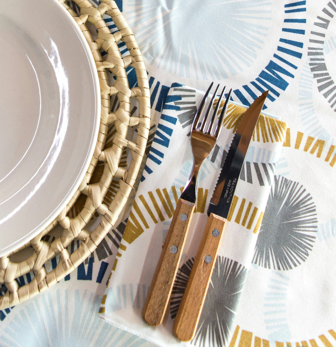 Pattern play for your table.